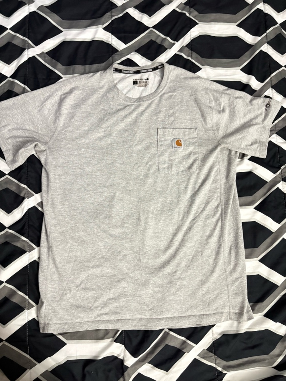 Carhartt Light Heather Gray Short-Sleeve Pocket Tee